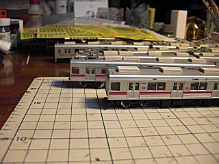 今日はデハ9303とサハ9803(女性専用車)を施工しました。(^o^) 今日はデハ9303とサハ9803(女性専用車)を施工しました。(^o^)